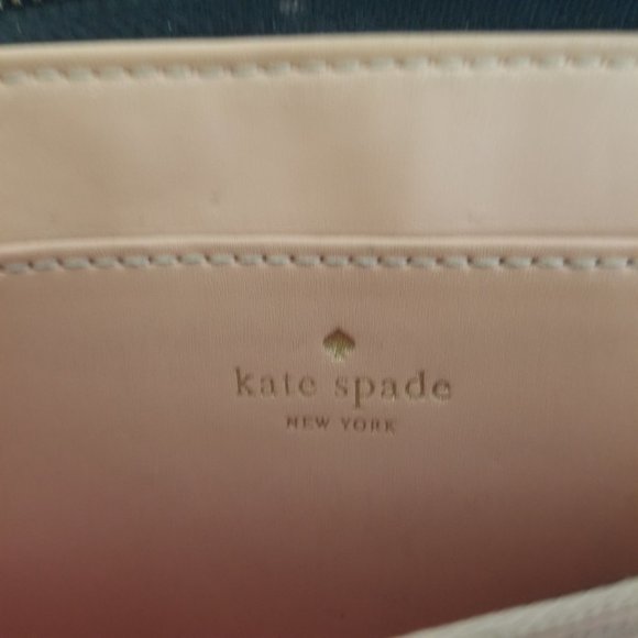 Kate Spade Large Wristlet Carryall Wallet Black Pebbled Leather Gold - Picture 13 of 13